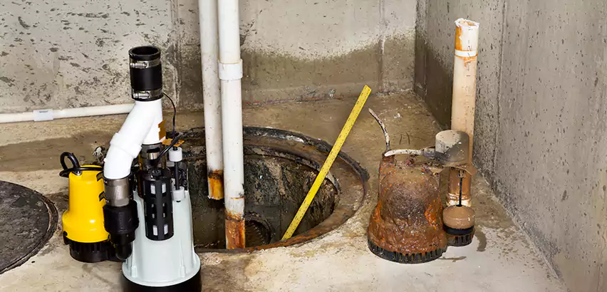 Installing Sump Pump in Finished Basement in East Providence, RI